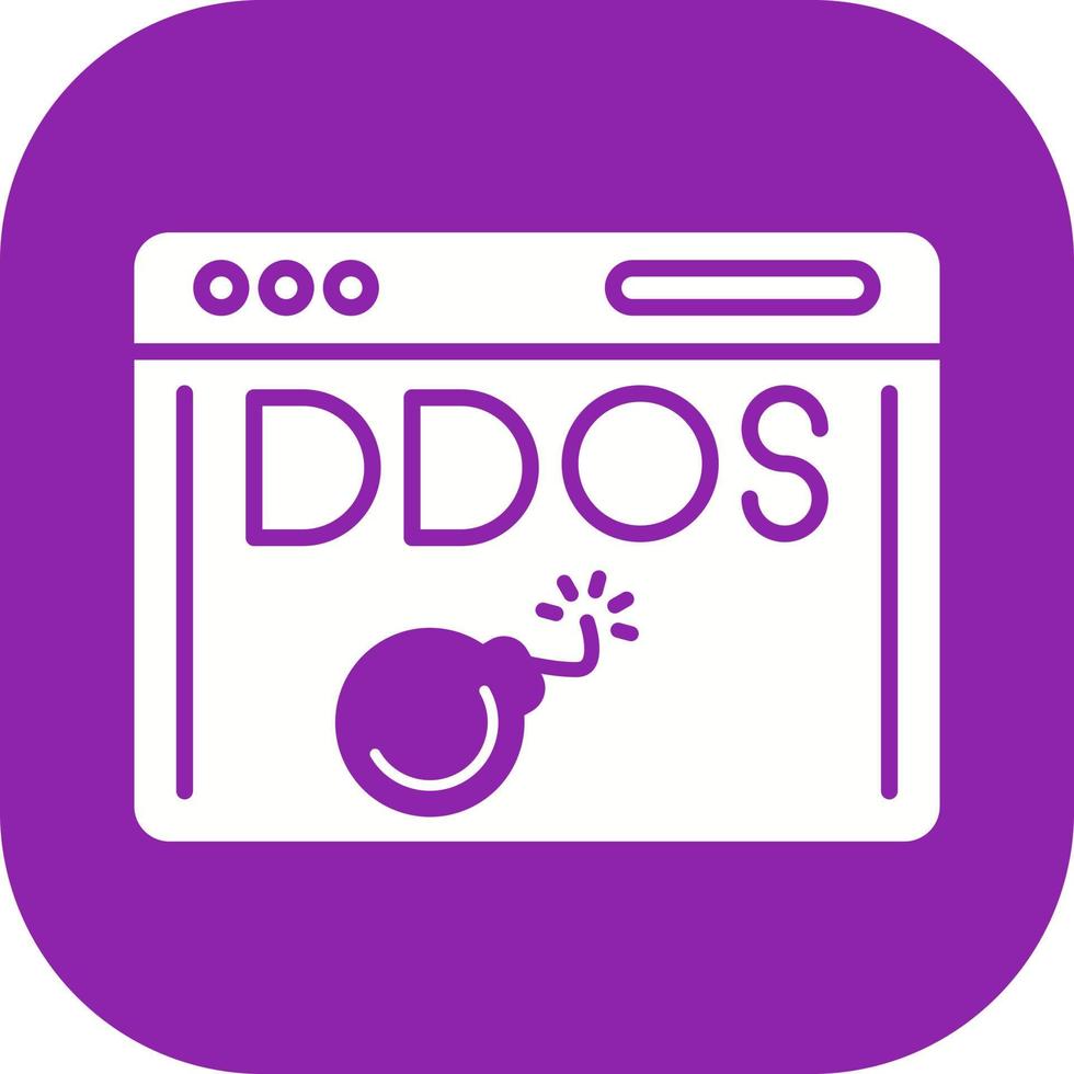 ícone de vetor de ataque ddos