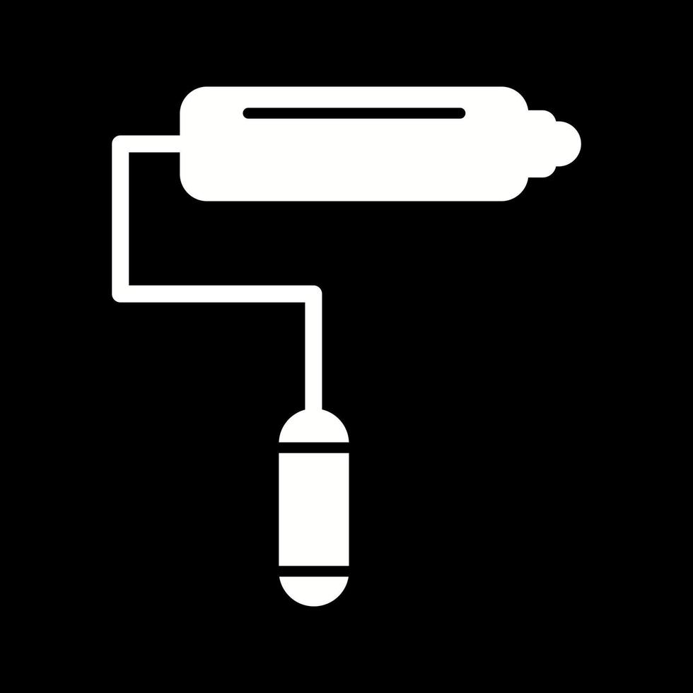 ícone de vetor de rolo de pintura