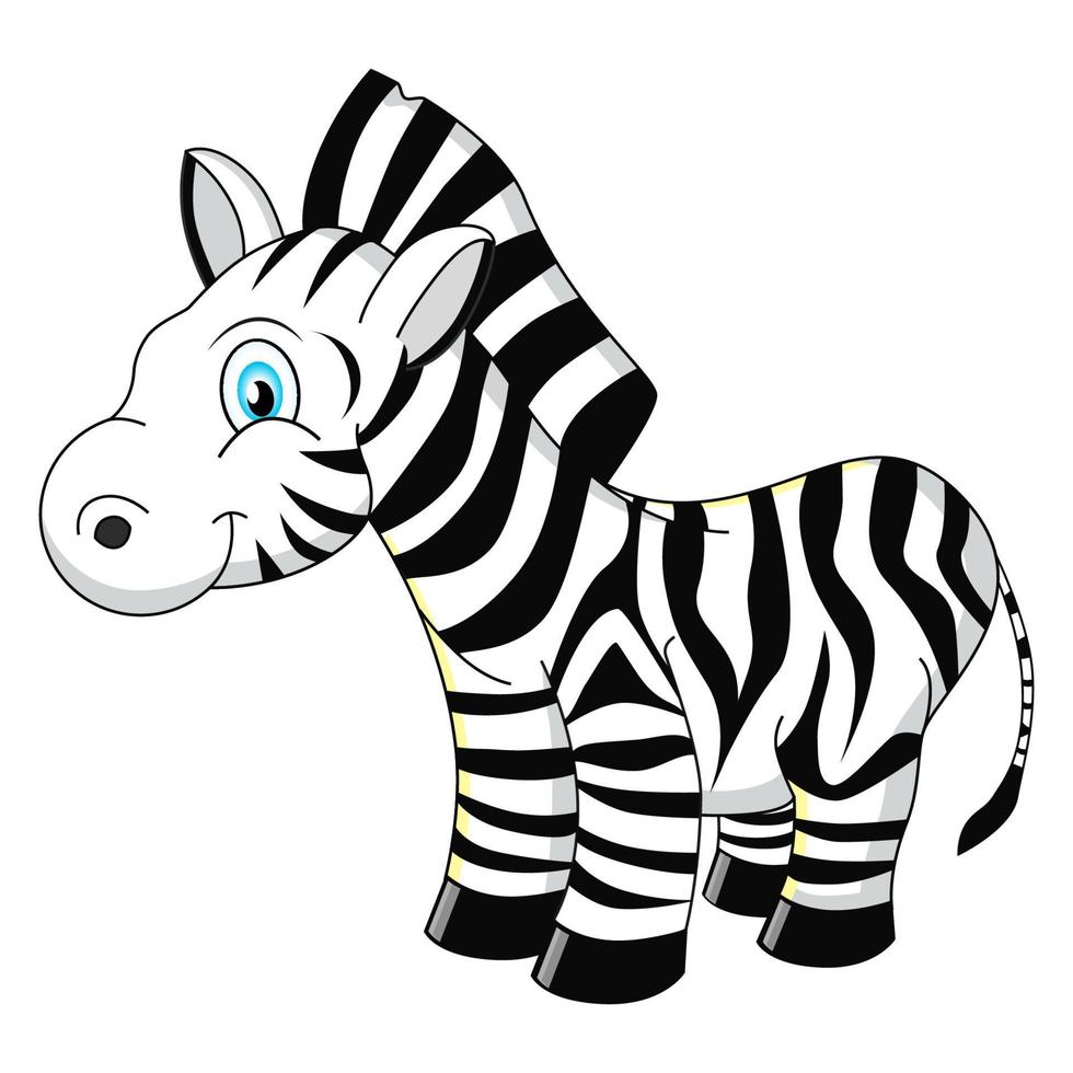 desenho animado zebra vetor ilustração