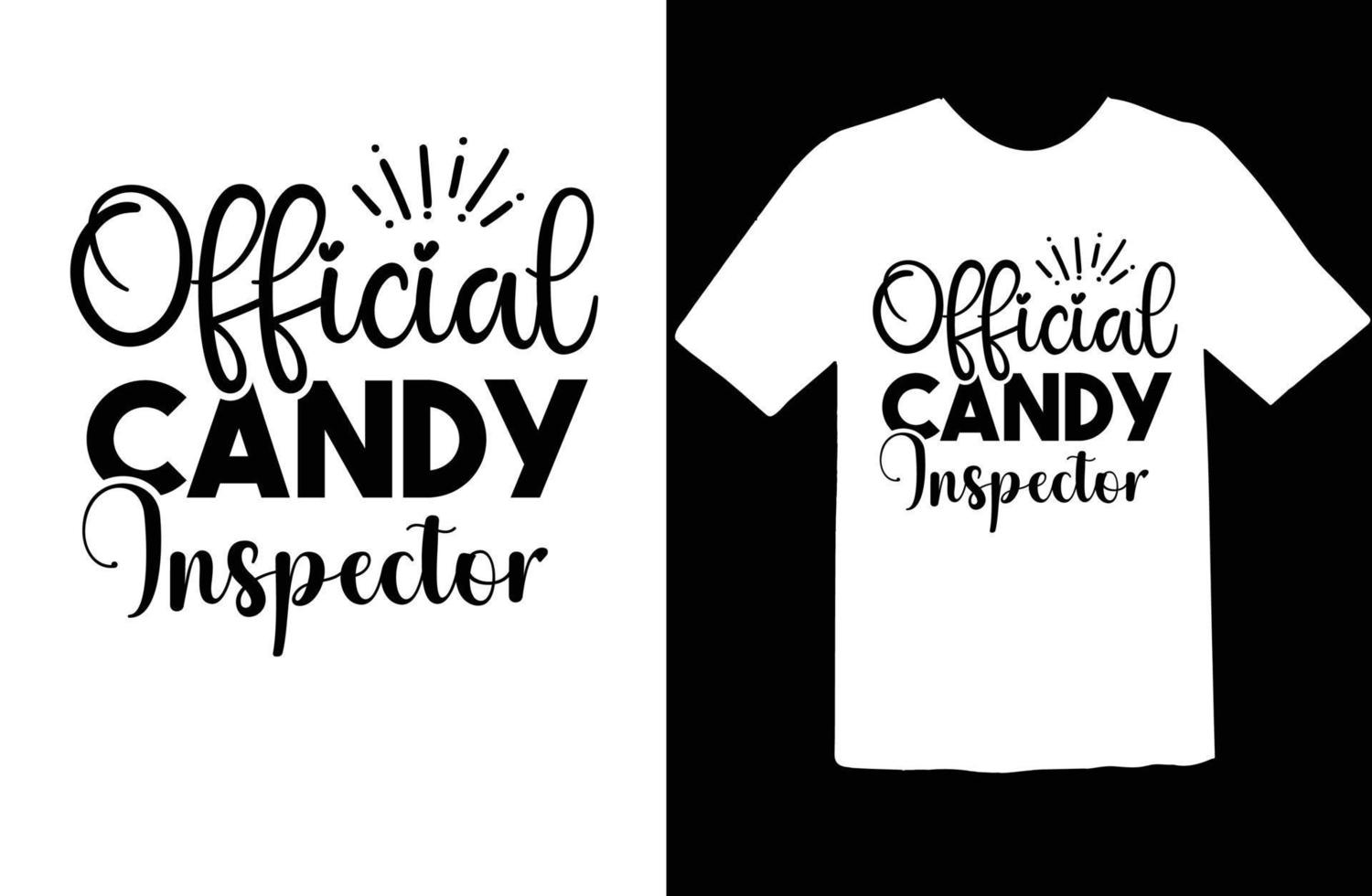 oficial doce inspetor SVG t camisa Projeto vetor