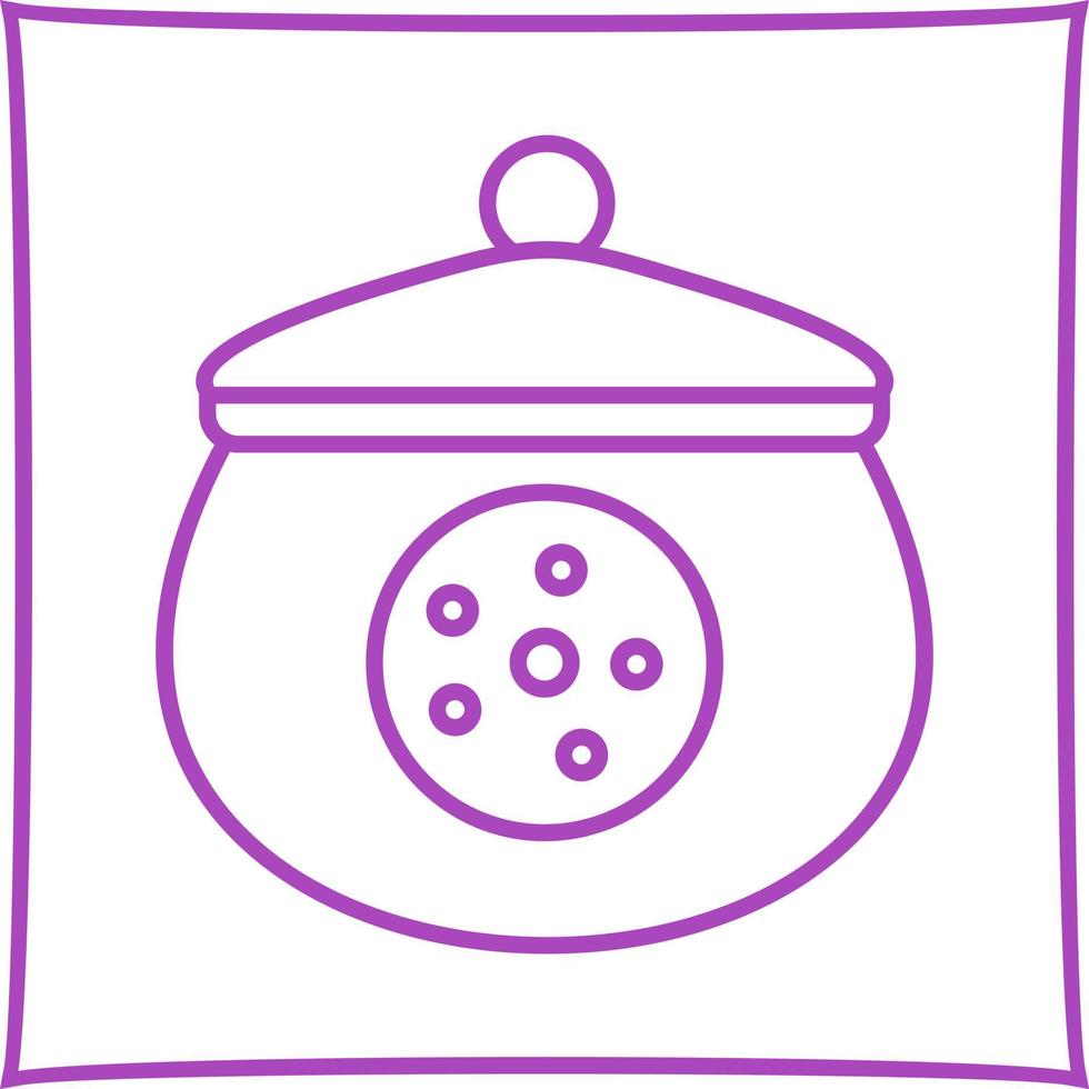 ícone de vetor de pote de biscoito