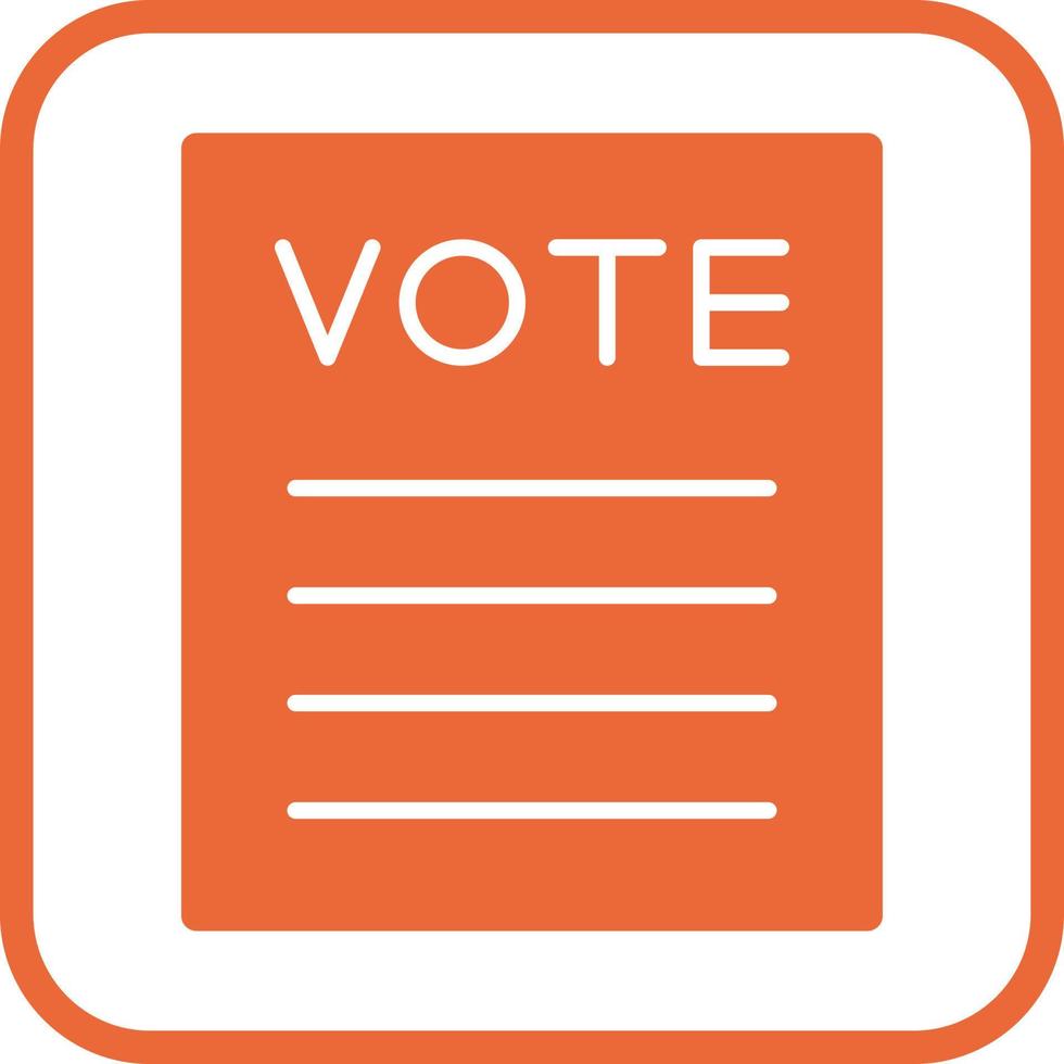 ícone de vetor de voto