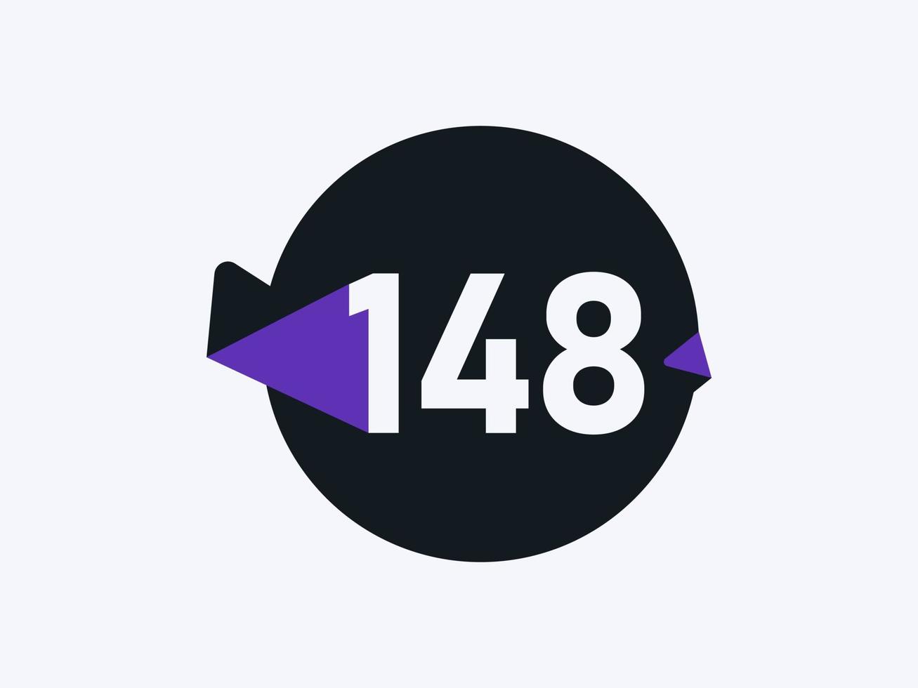 148 número logotipo ícone Projeto vetor imagem. número logotipo ícone Projeto vetor imagem