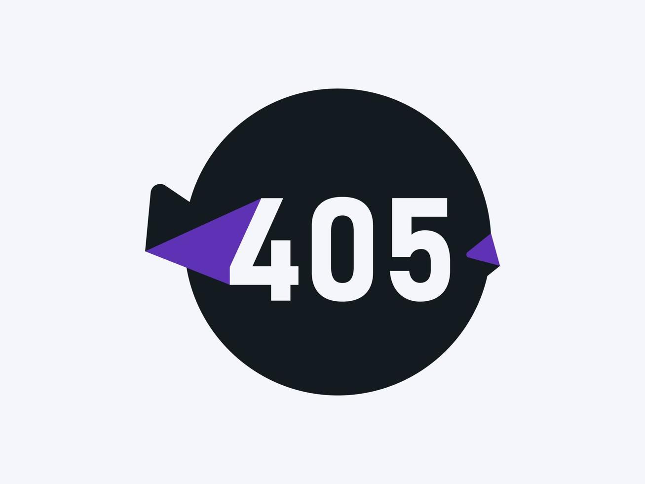 405 número logotipo ícone Projeto vetor imagem. número logotipo ícone Projeto vetor imagem