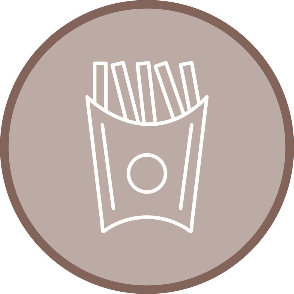 ícone exclusivo do vetor de batatas fritas