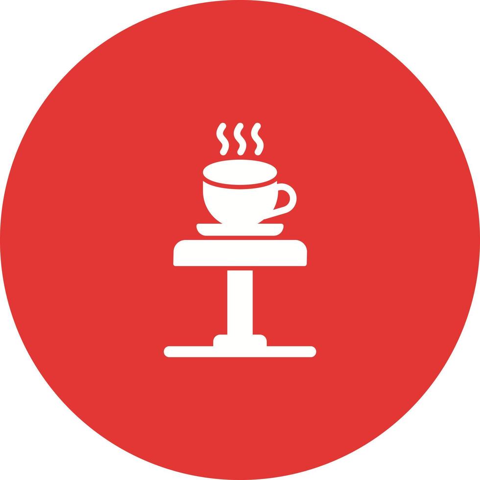 ícone de vetor de mesa de café
