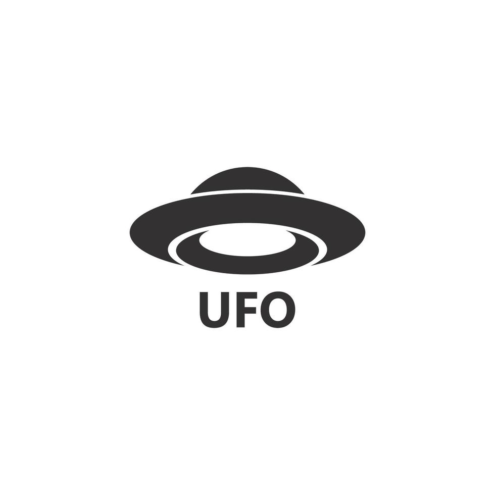 ilustração de modelo de logotipo de vetor de ufo