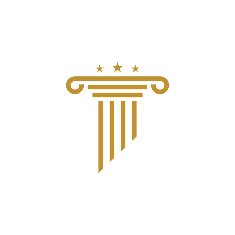 modelo de logotipo de pilar. ilustração vetorial de coluna vetor