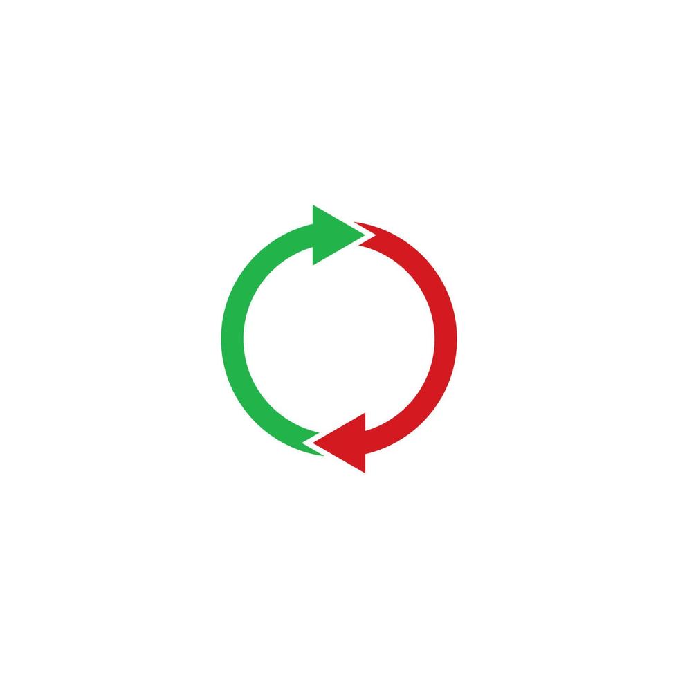 modelo de logotipo de ícone de ilustração vetorial de setas vetor