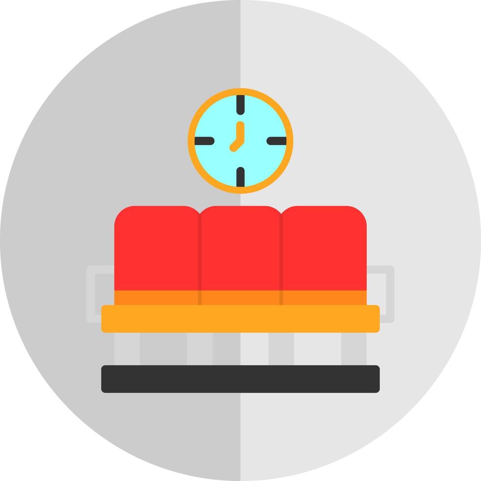 design de ícone de vetor de área de espera