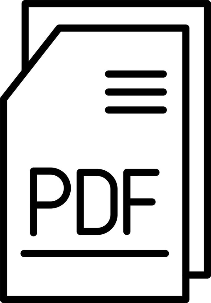 pdf Arquivo vetor ícone
