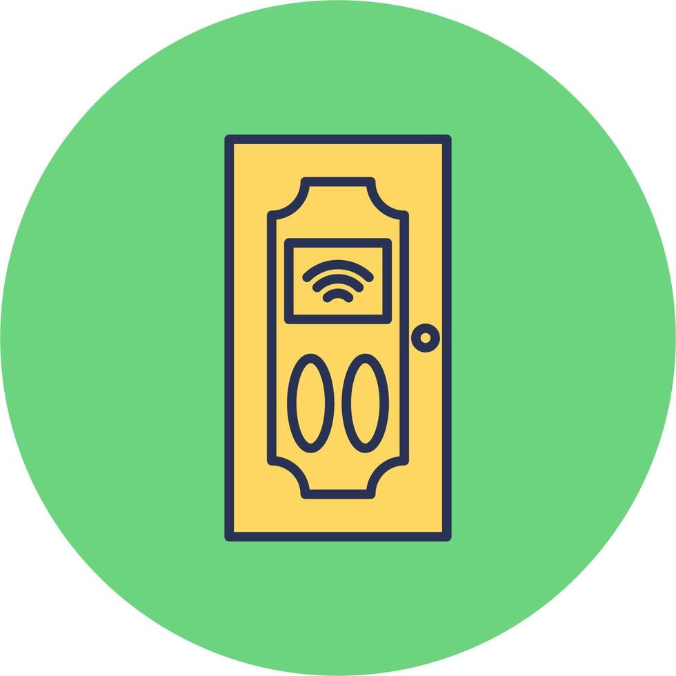 ícone de vetor de porta inteligente