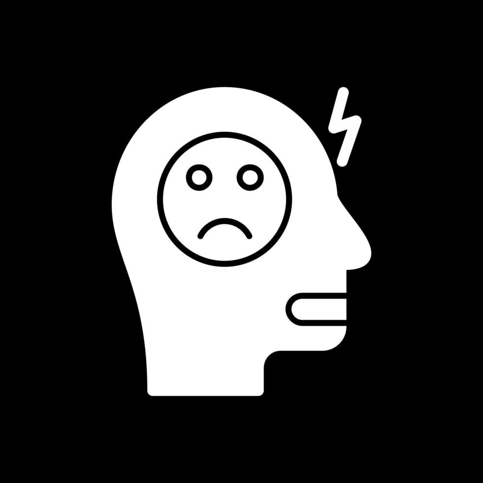 design de ícone de vetor de depressão