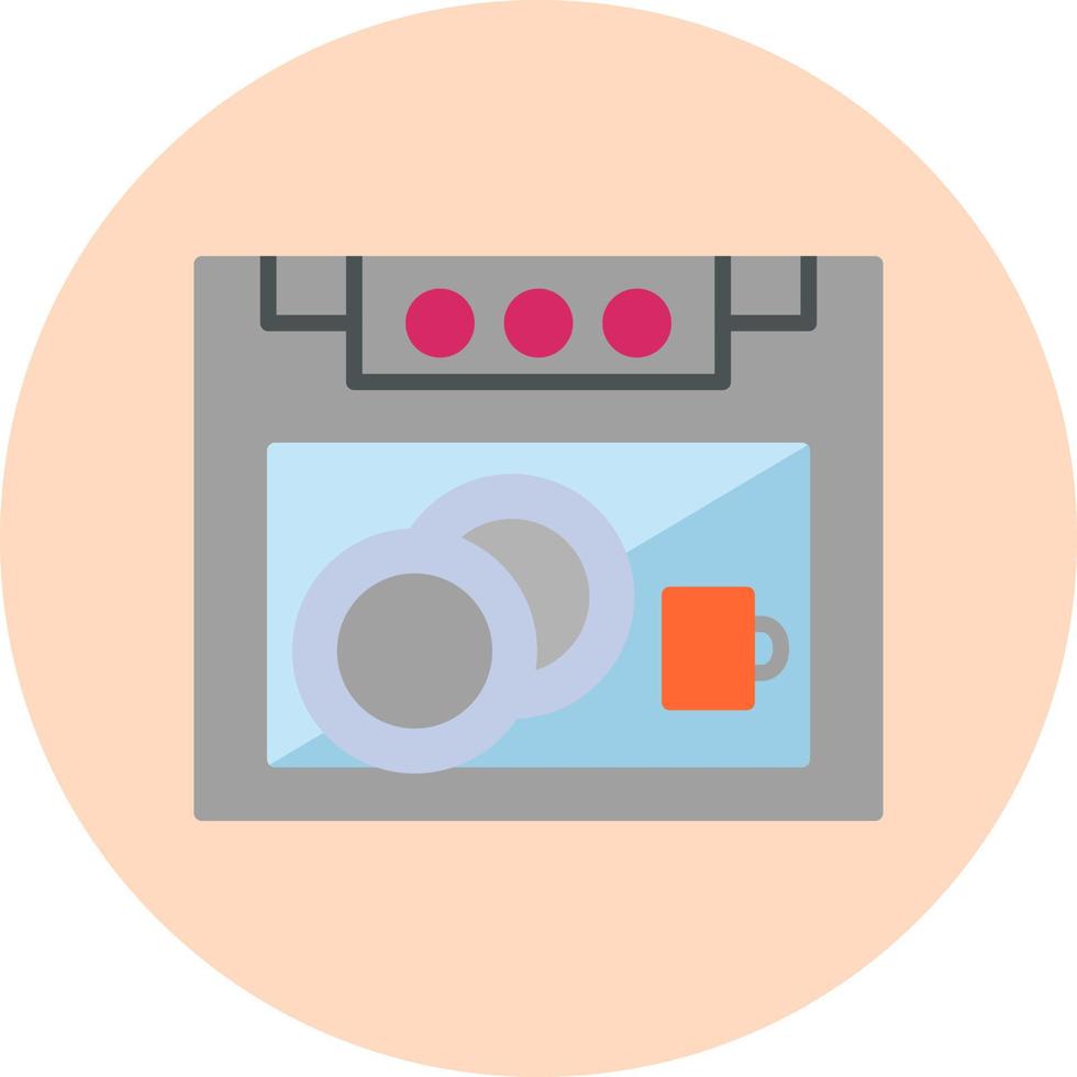 prato máquina de lavar vetor ícone