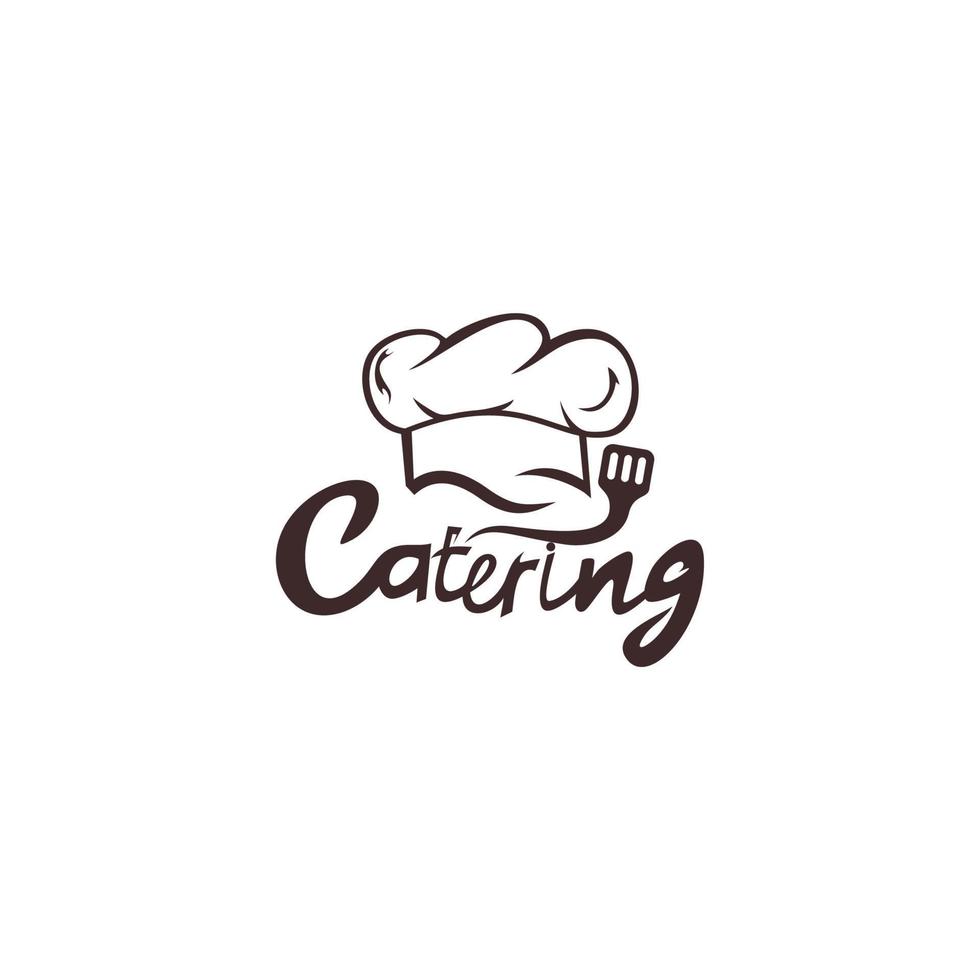 Comida ícone símbolo para cafeteria, restaurante, cozinhando negócios. moderno linear refeições rótulo vetor
