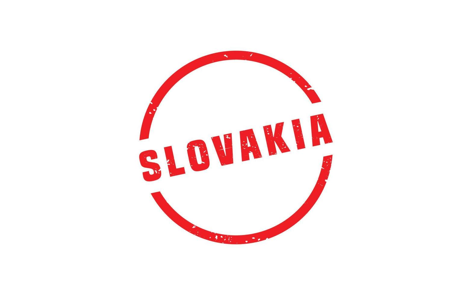 Eslováquia carimbo borracha com grunge estilo em branco fundo vetor