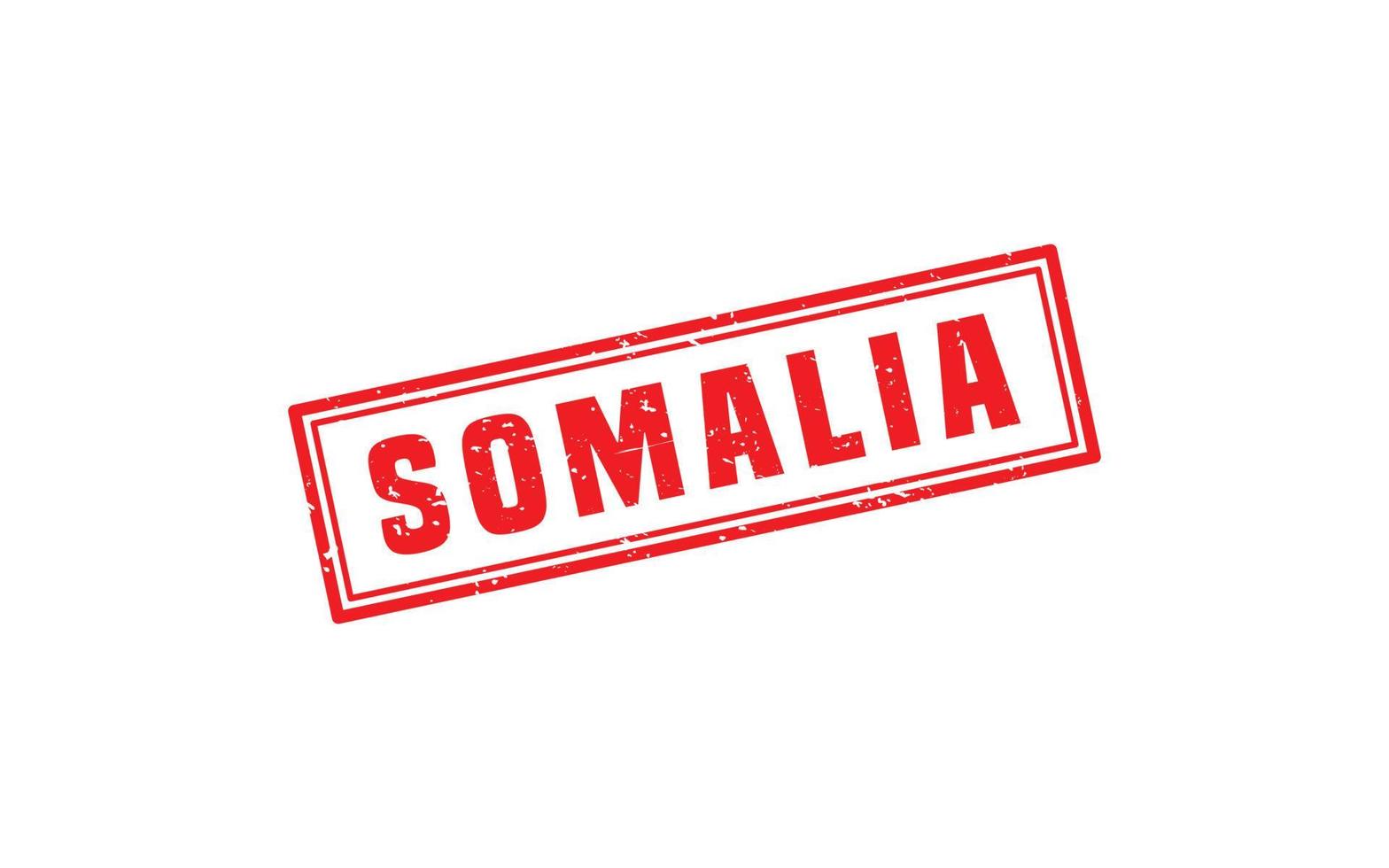 Somália carimbo borracha com grunge estilo em branco fundo vetor