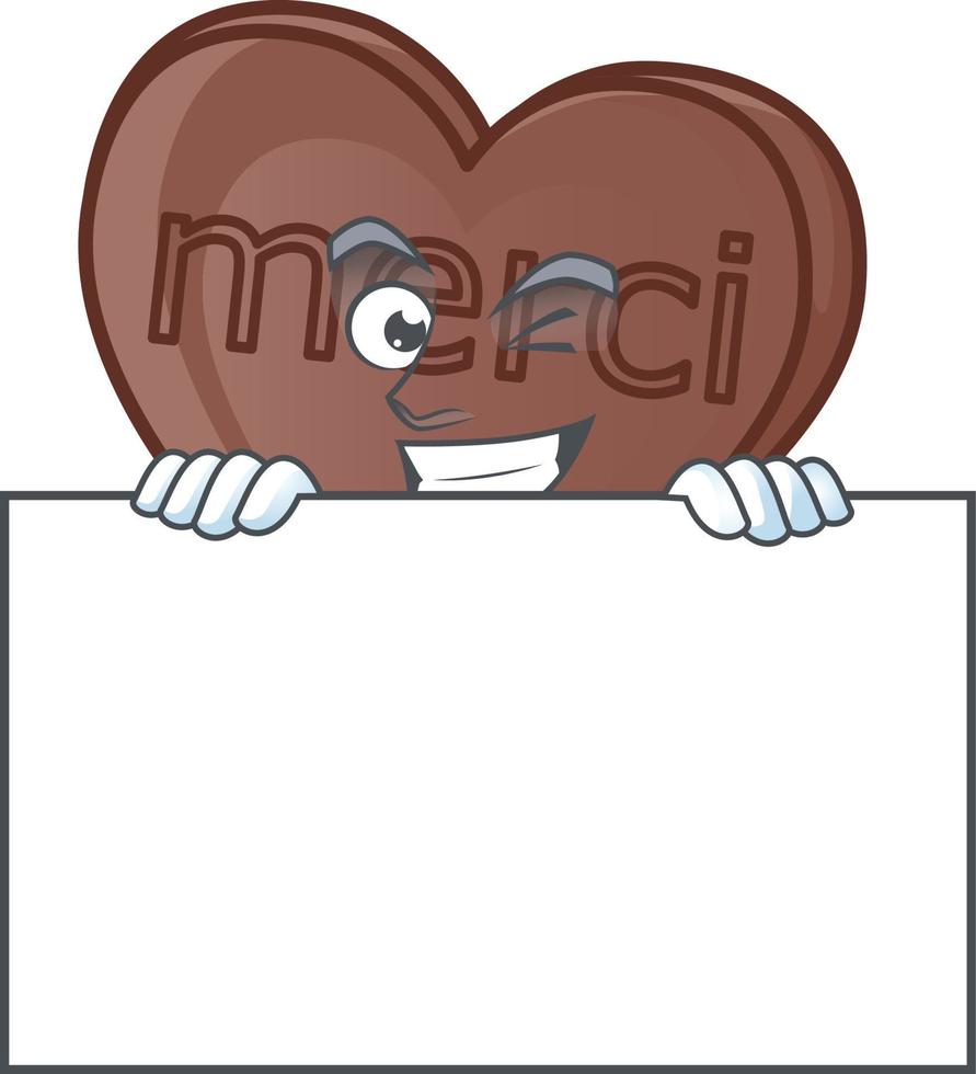 1 mordida amor chocolate desenho animado personagem estilo vetor