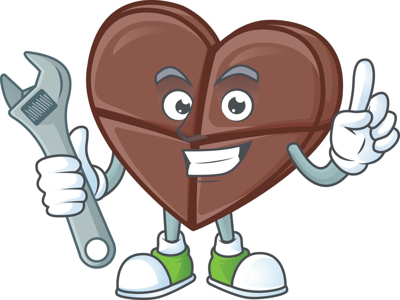 chocolate Barra amor desenho animado personagem estilo vetor