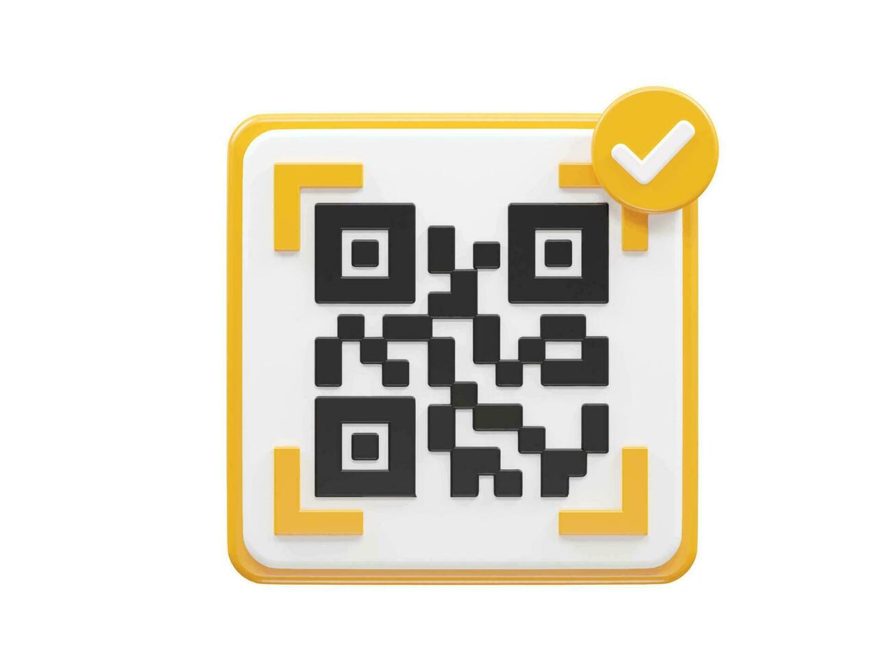 qr código 3d ilustração vetor elemento transparente