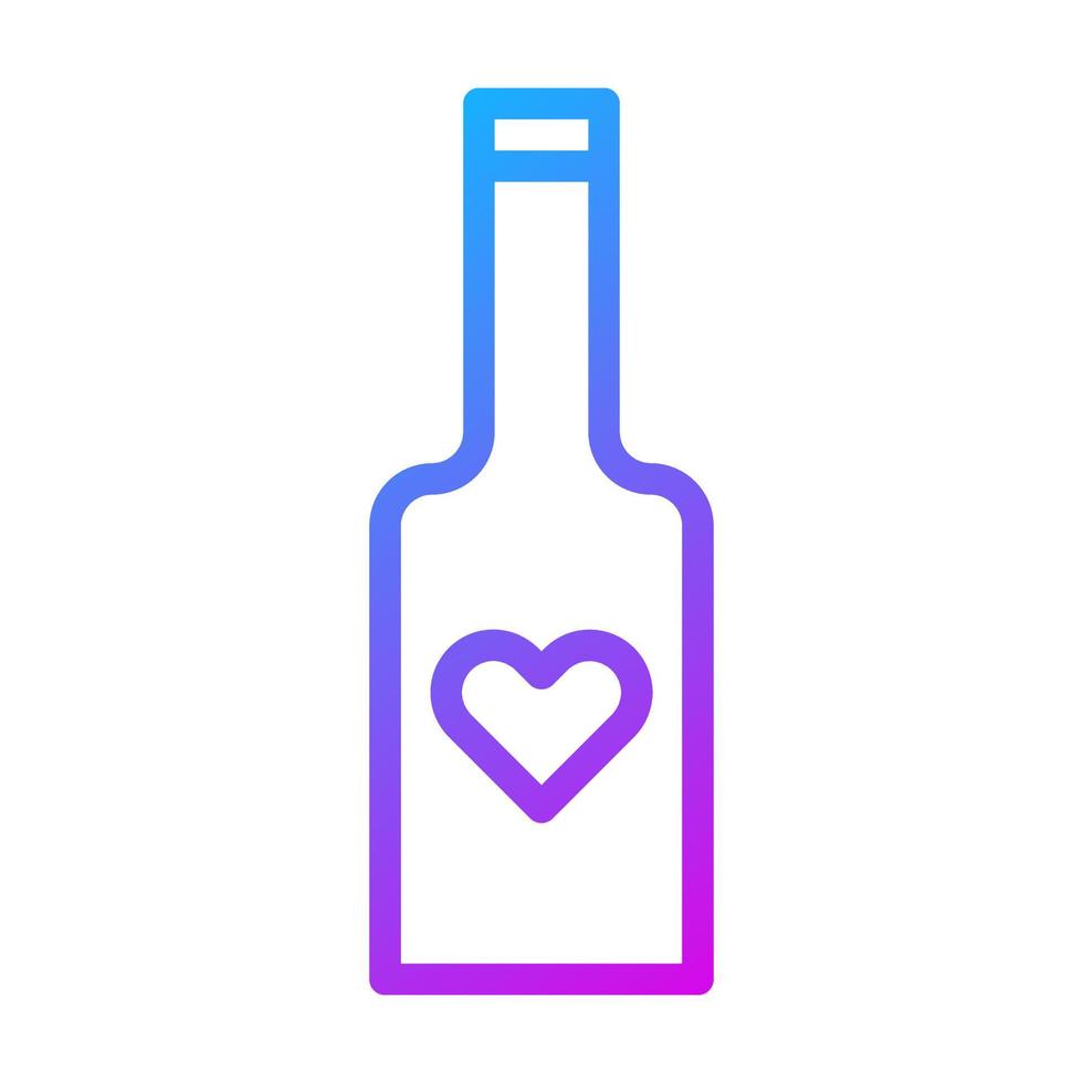vinho ícone gradiente roxa estilo namorados ilustração vetor elemento e símbolo perfeito.