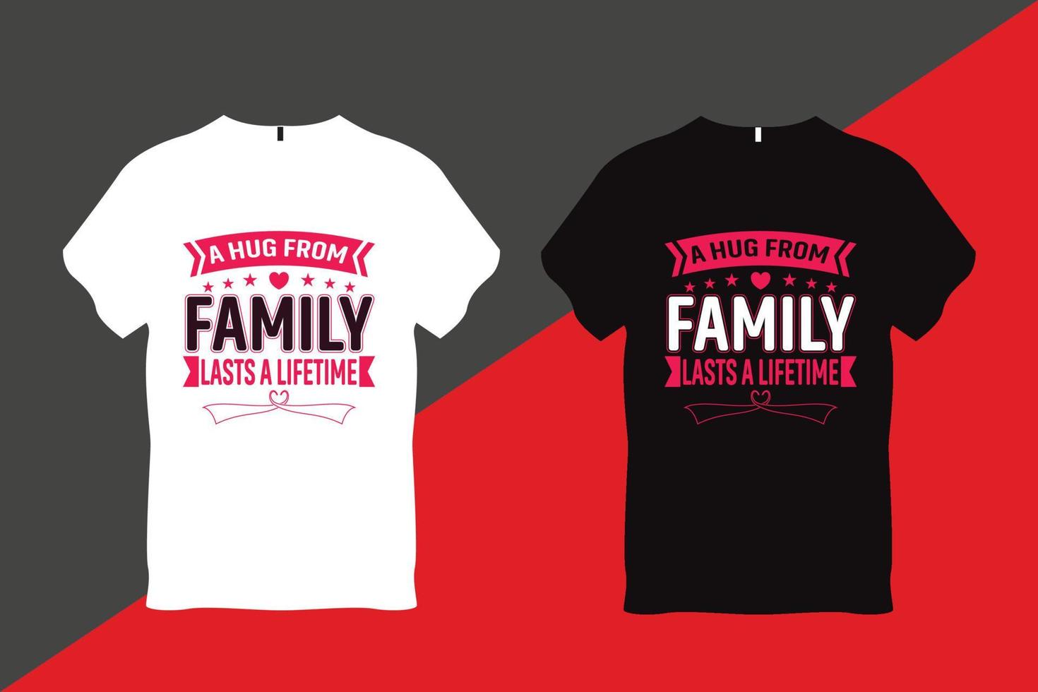 uma abraço a partir de família dura uma tempo de vida família amor citar tipografia t camisa Projeto vetor