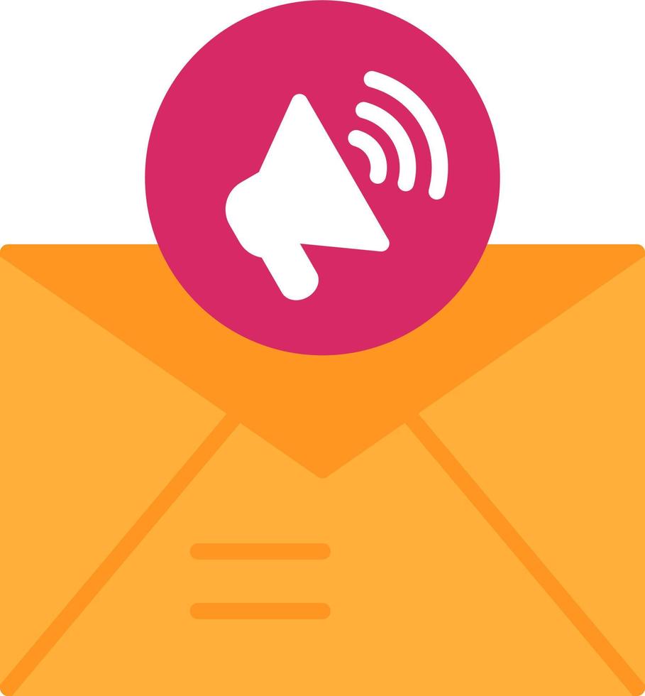 ícone de vetor de e-mail marketing