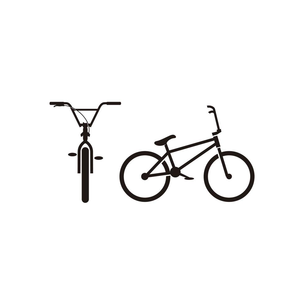 silhueta bmx bicicleta bicicleta ilustração logotipo vetor ícone