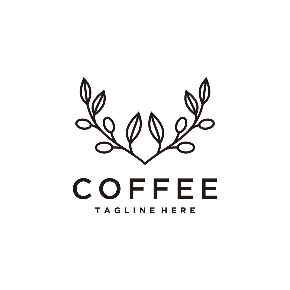 café feijões orgânico, café fazer compras logotipo Projeto inspiração vetor