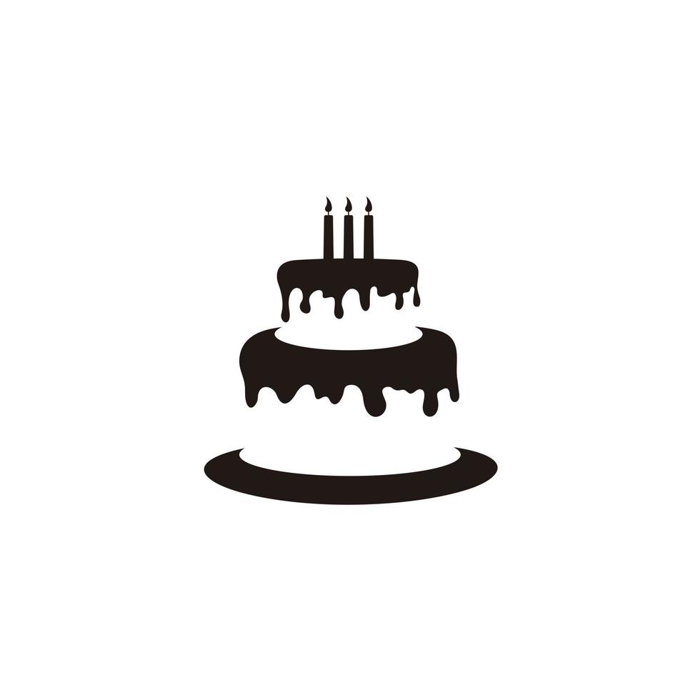 doce comprar, aniversário bolo modelo logotipo Projeto vetor