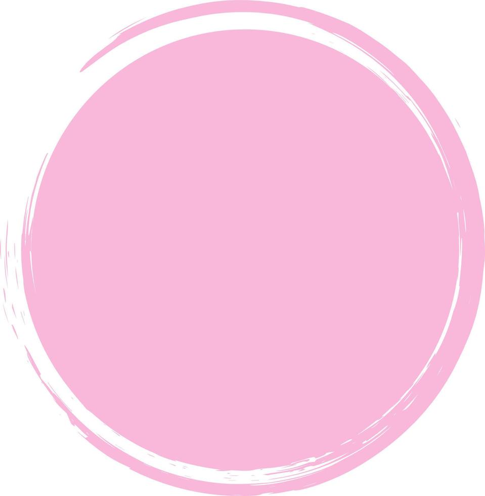 círculo abstrato forma dentro Rosa cor. vetor