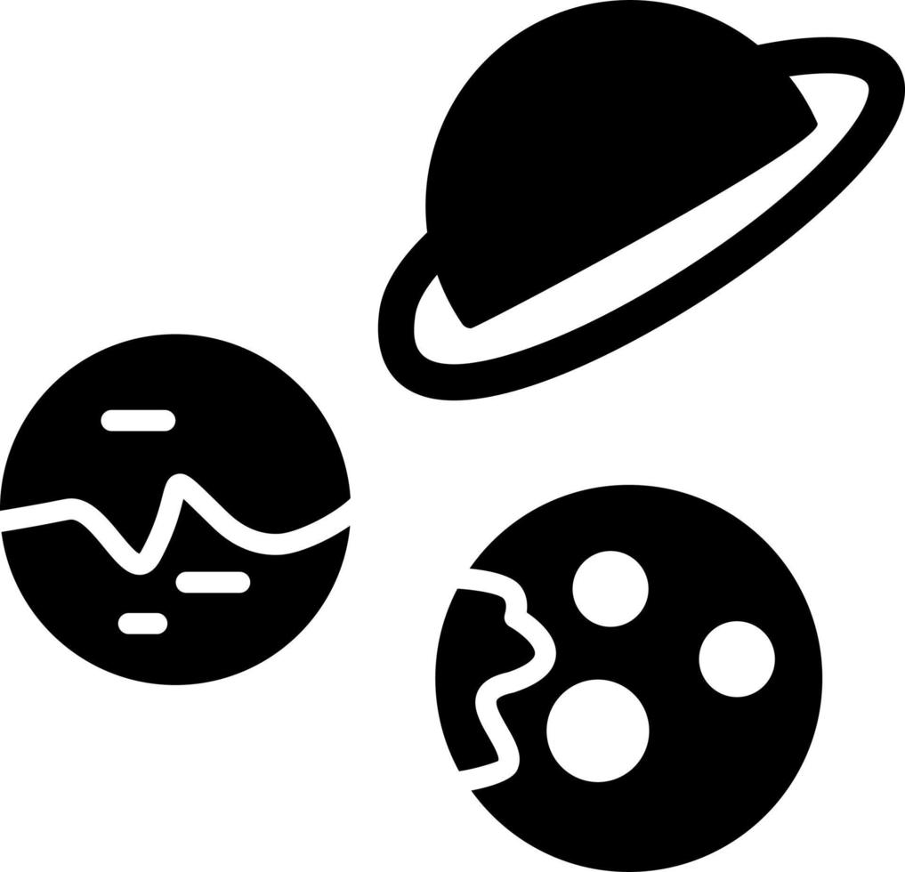 ícone de vetor de planetas