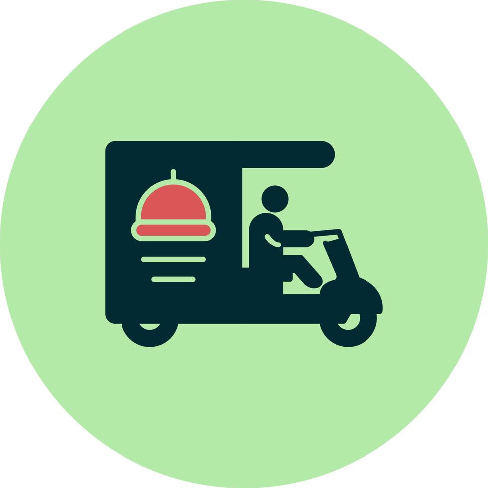 ícone de vetor de entrega de comida