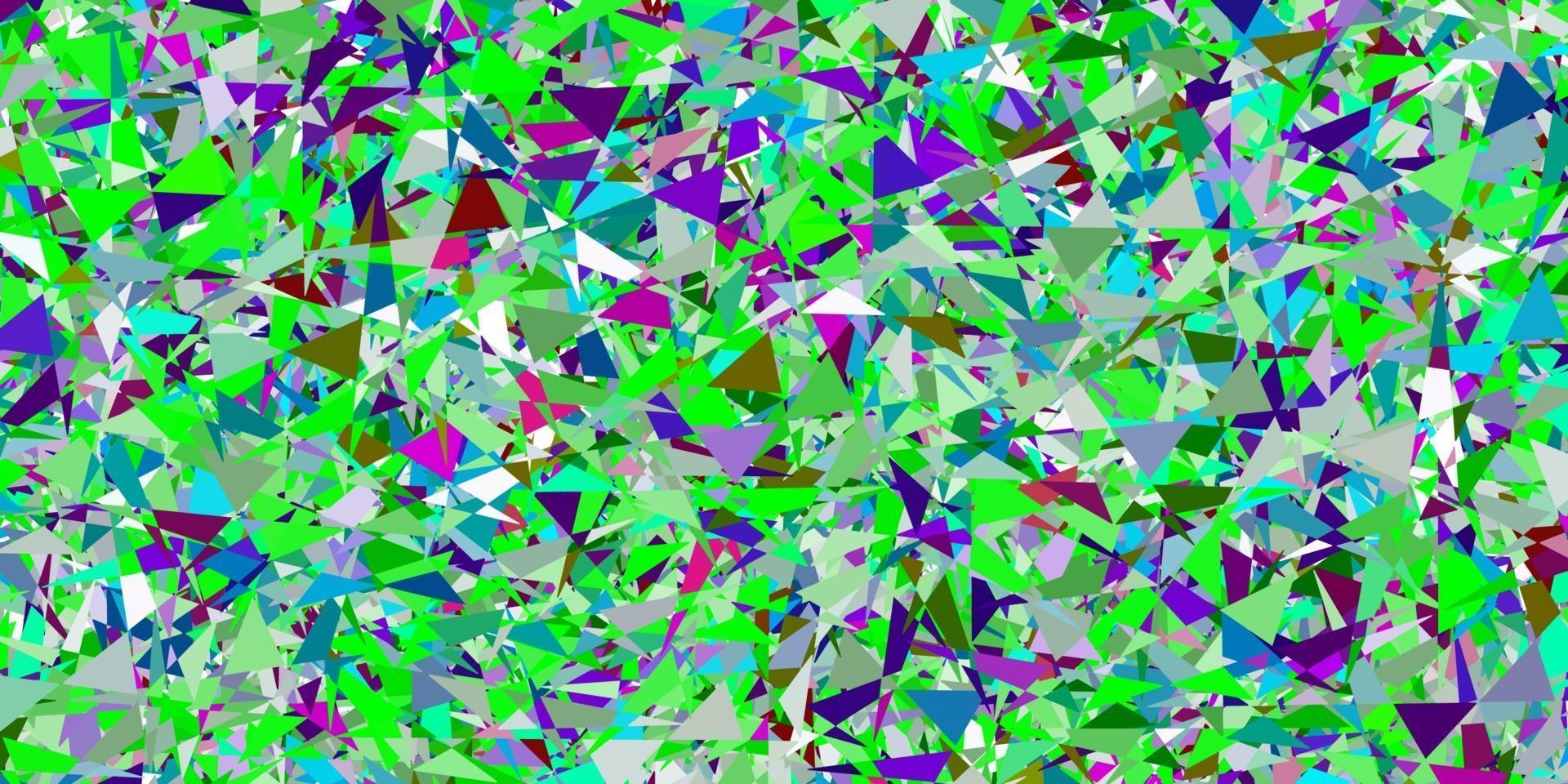 luz padrão multicolorido de vetor com formas poligonais.