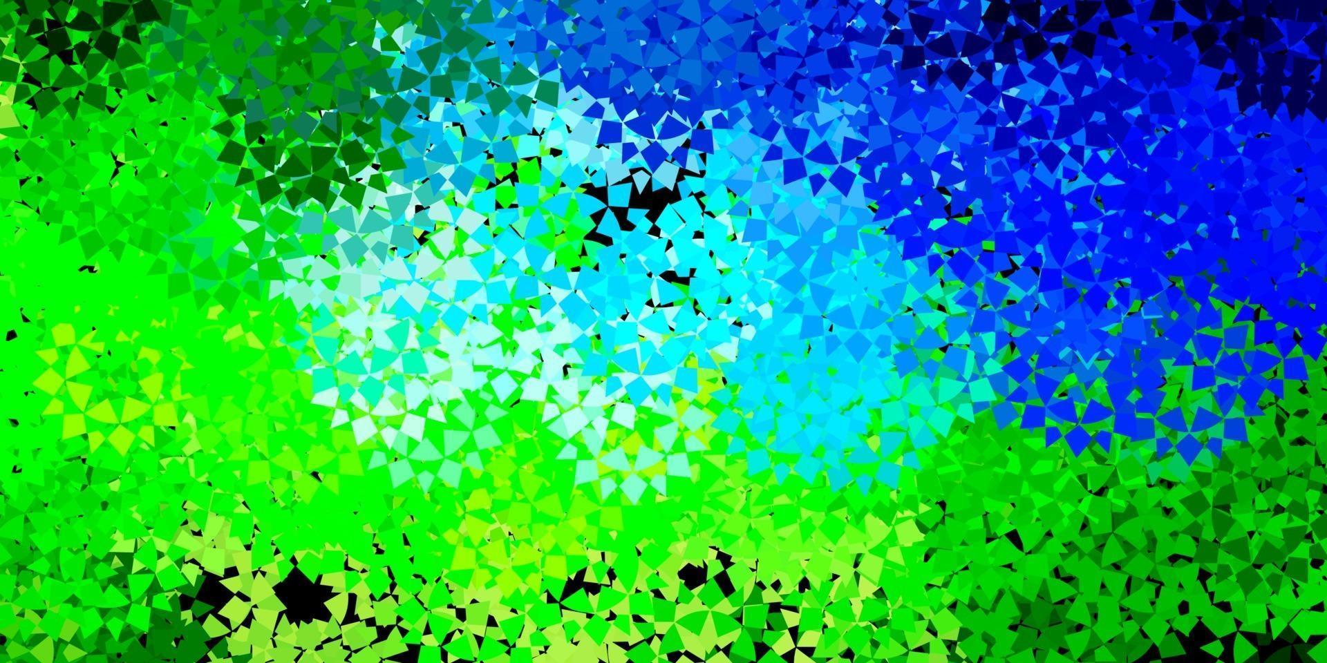 fundo vector azul e verde claro com triângulos.