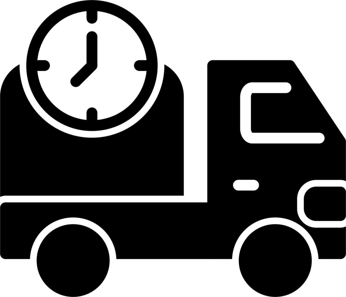ícone de vetor de tempo de entrega