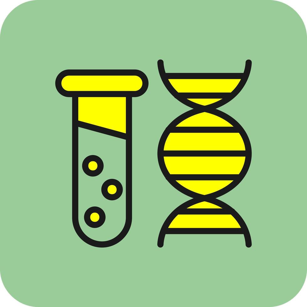 design de ícone de vetor de teste de dna