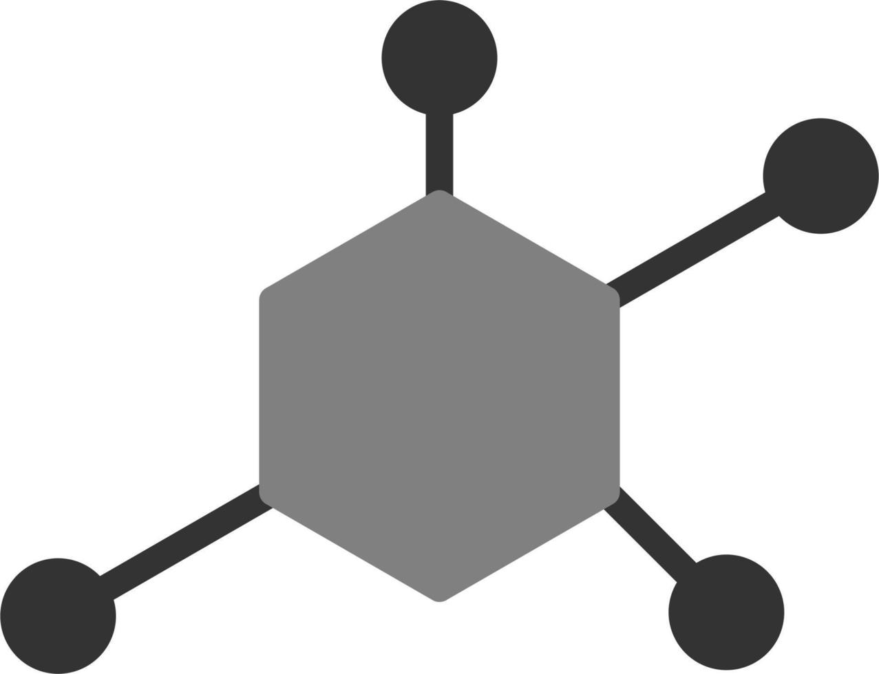 ícone de vetor de molécula