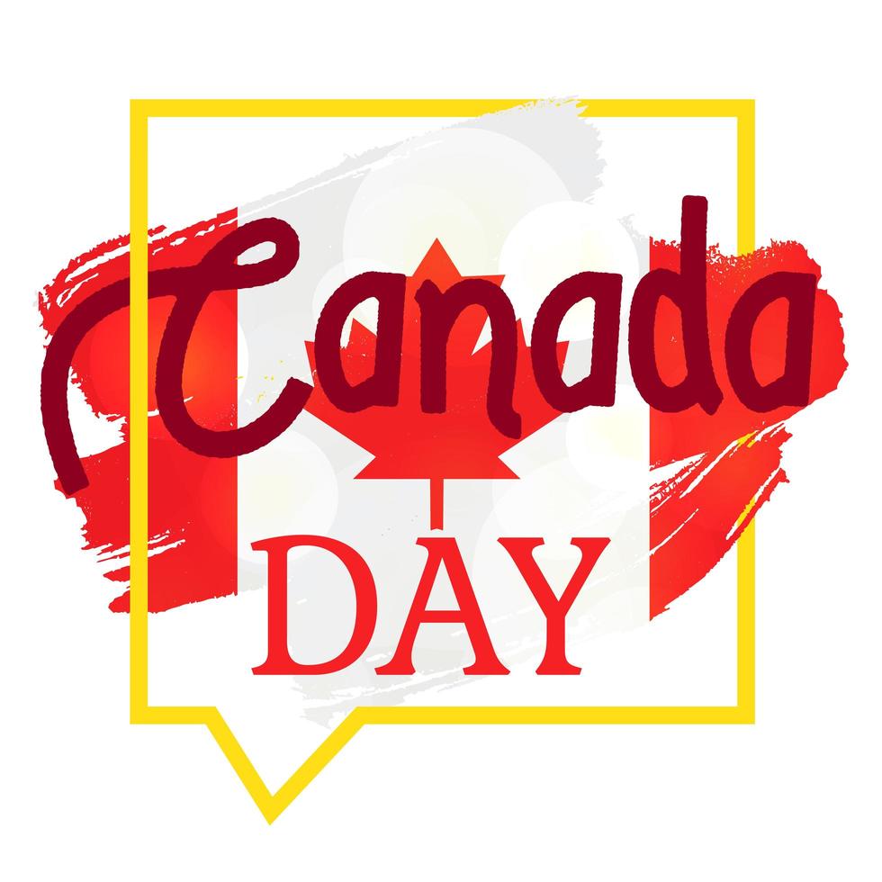 Feliz dia do Canadá vetor