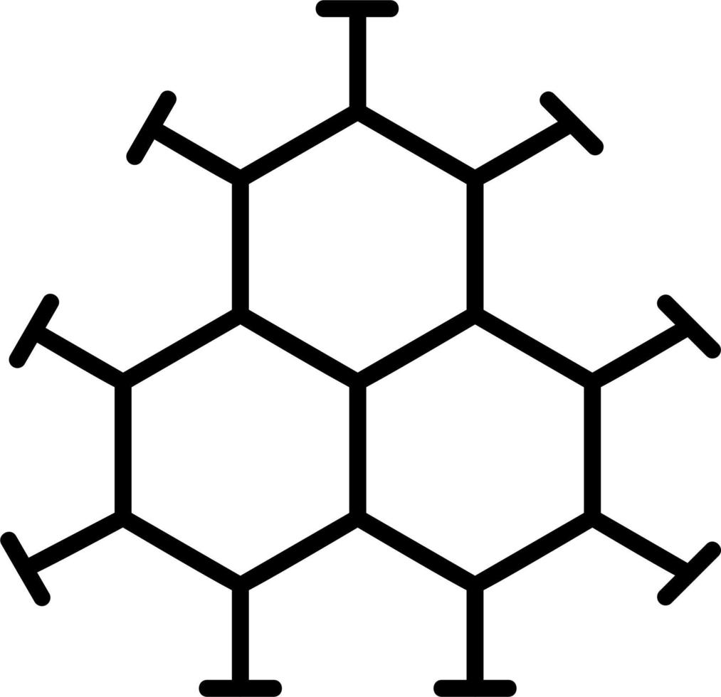 ícone de vetor de molécula