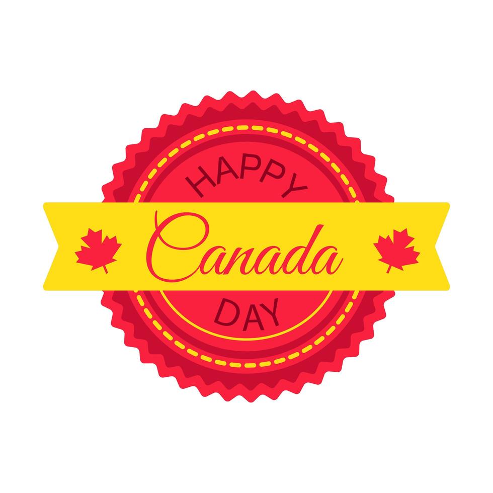 Feliz dia do Canadá vetor