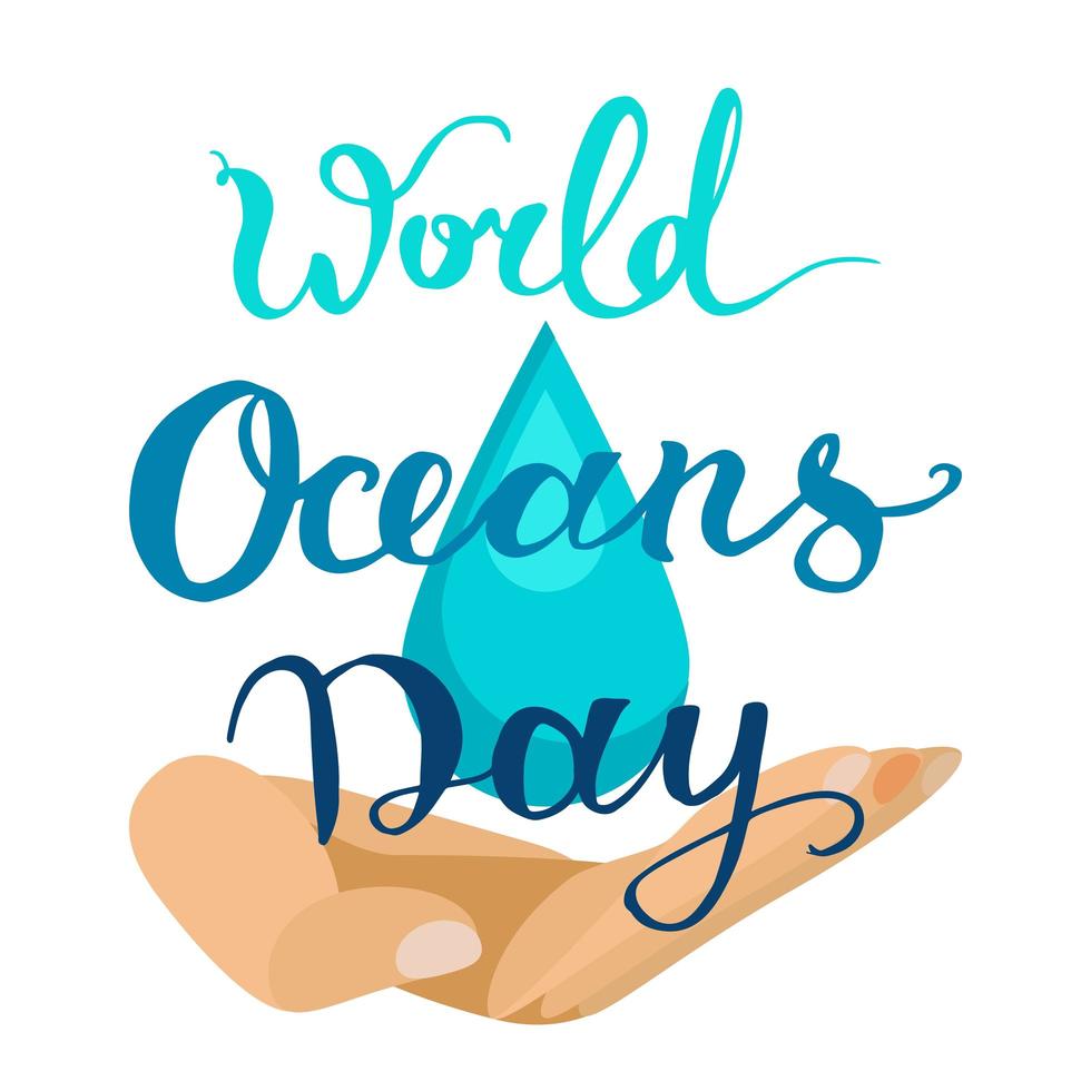 dia mundial do oceano vetor