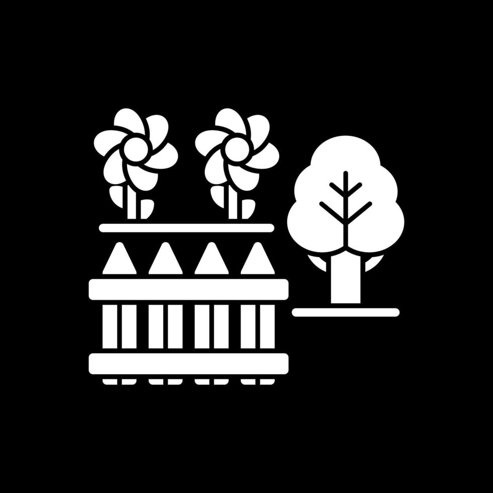 design de ícone de vetor de jardim traseiro