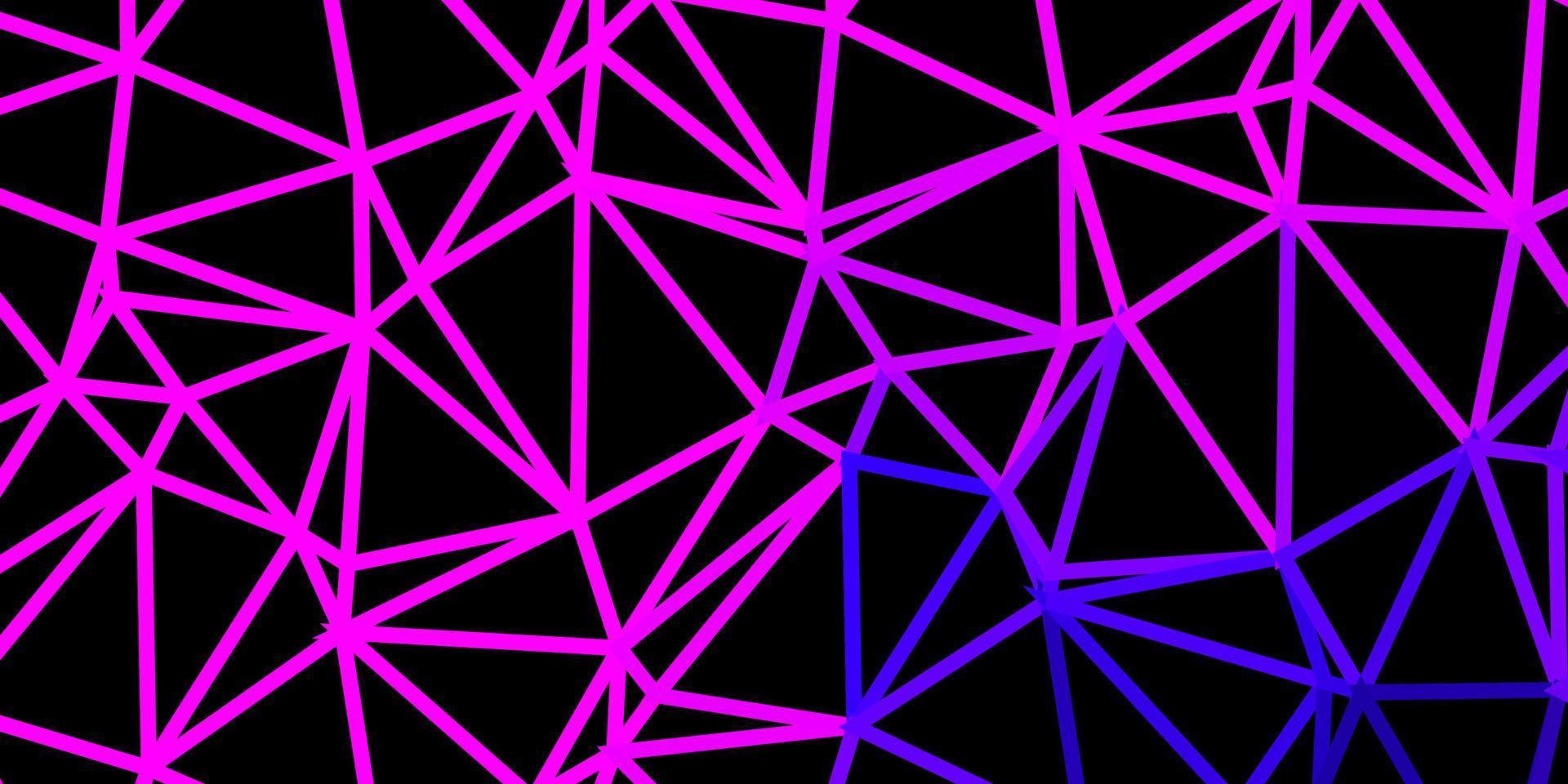 cenário de mosaico de triângulo vetor roxo escuro.