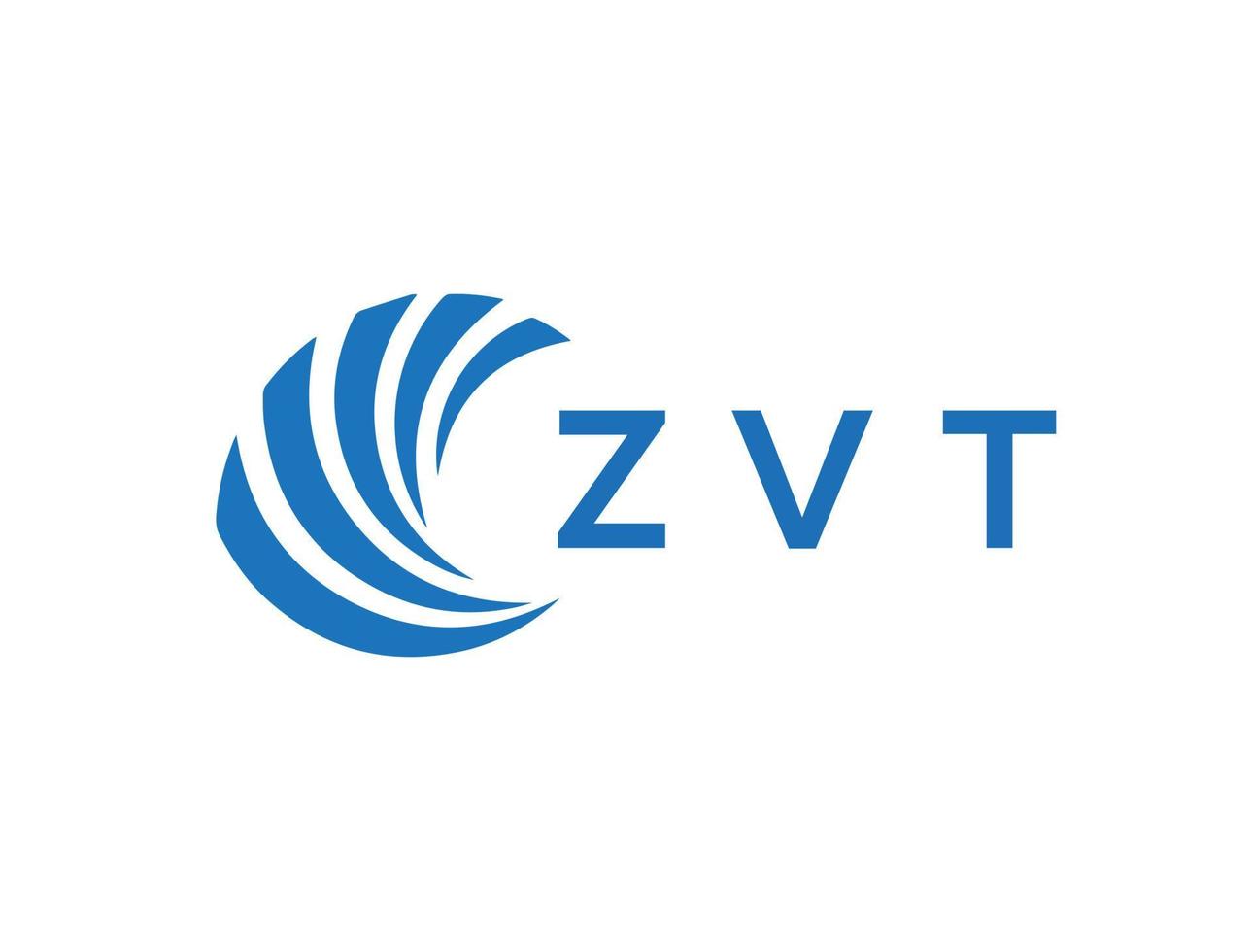 zvt carta logotipo Projeto em branco fundo. zvt criativo círculo carta logotipo conceito. zvt carta Projeto. vetor