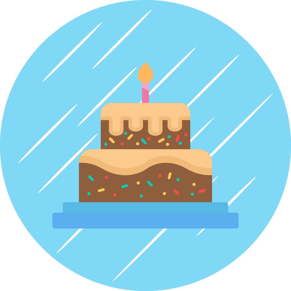 design de ícone de vetor de bolo de aniversário