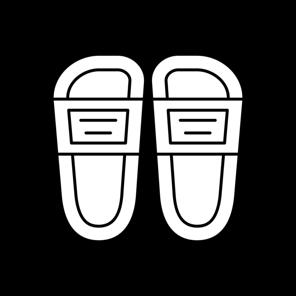 design de ícone de vetor de chinelos