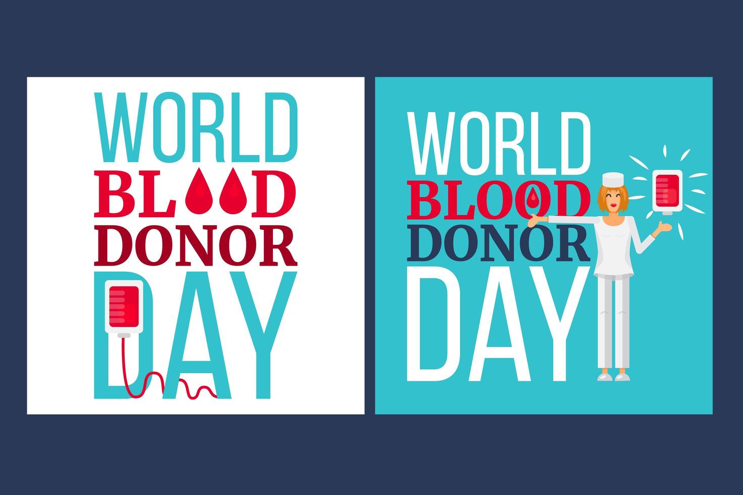 dia mundial do doador de sangue vetor