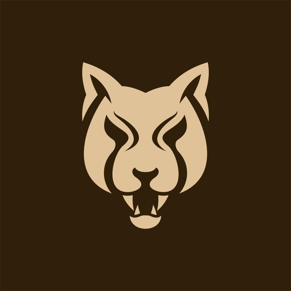 leopardo cabeça animal ilustração criativo Projeto vetor