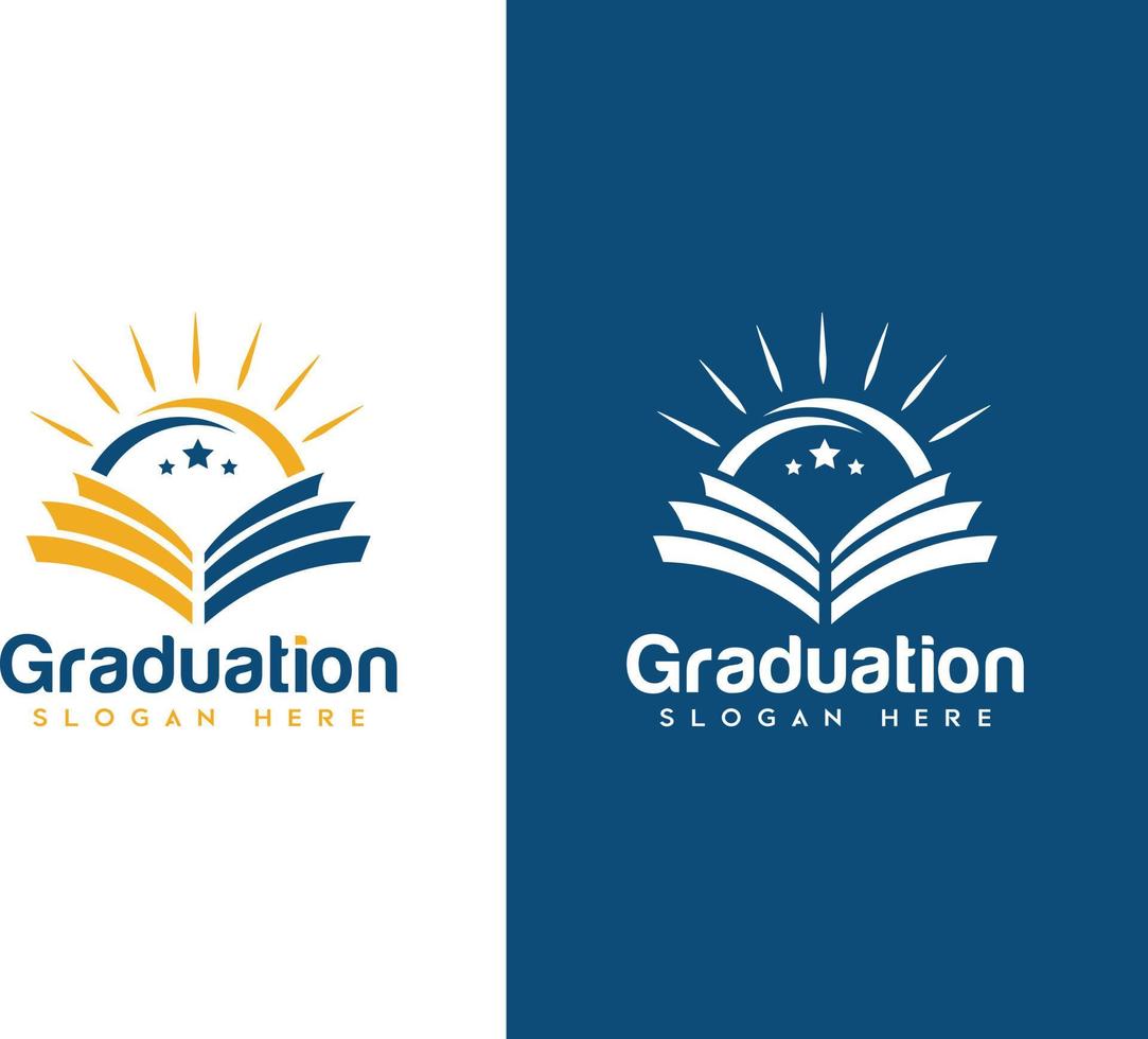 graduação ou Educação logotipo vetor